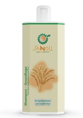 SANOLL - Biokosmetik Shampoo-Grundlage  - 1000 ml Duschen, Baden, Haare waschen