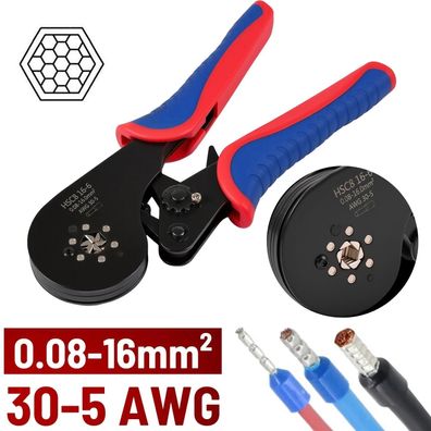 0,08-16mm² Crimpz0,08-ange Aderendhülsen Set Presszange Aderendhülsenzange Zangen new