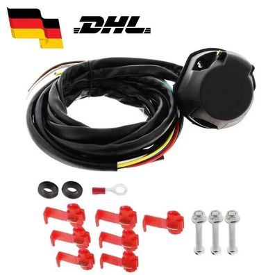 7 polig Universal Elektrosatz Kabelsatz AHK Anhängerkupplung Anhänger E-Satz KFZ