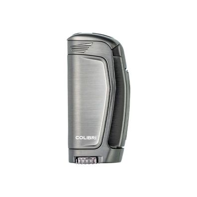 Colibri 3-Flammen Jet-Feuerzeug E3 gunmetal, unbefüllt