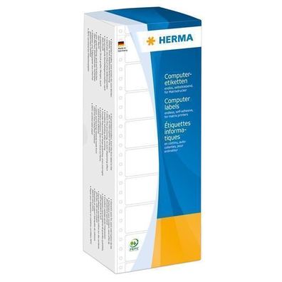 HERMA Computeretiketten endlos, 101,6 x 73,8 mm, perforiert