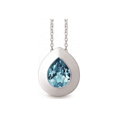 QUINN - Halskette - Damen - Silber 925 - Edelstein - Blautopas - 27254958