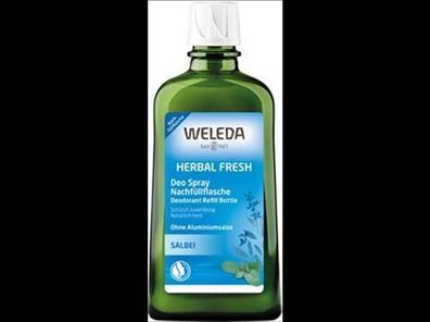 Weleda 3x Herbal Fresh Deo Spray Salbei Nachfüllflasche 200ml