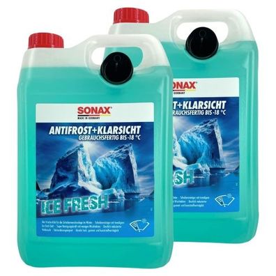 Sonax AntiFrost+KlarSicht bis -18 °C Ice-fresh 2x5 Liter