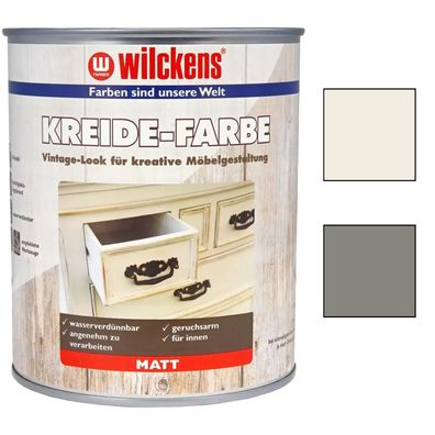 Wilckens Kreidefarbe MATT 0.75 LTR Innen Holzfarbe Holzmöbel Innenfarbe