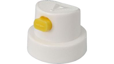 MIPA Düse Spraydosen Sprühkopf, Packung FAN (Flachstrahl), weiß / gelb, (Flachstr