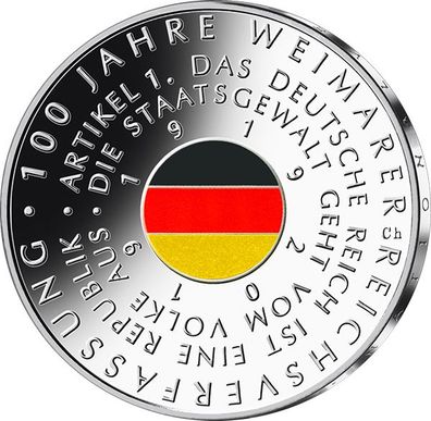 Deutschland 2019 - 20 Euro - 100 Jahre Weimarer Reichsverfassung*