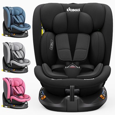 Kidimax® Ultima 360 i-Size Kindersitz 40–150 cm, ECE R129/04, 360° drehbar, Isofix
