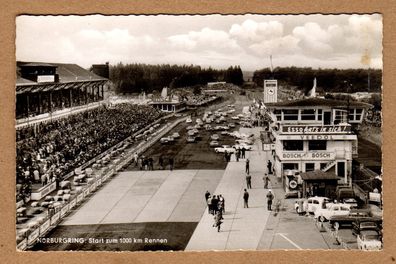 Postkarte Ansichtskarte 1000km Start des Rennen Nürburgring ungelaufen Rennsport