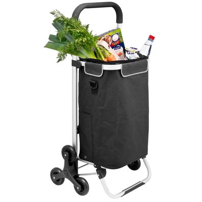 bremermann Einkaufstrolley Drebber - 45 L Kapazität, Treppensteiger in schwarz