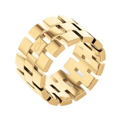 Calvin Klein - 35000325 - Ring - Damen - Edelstahl - gelbgold