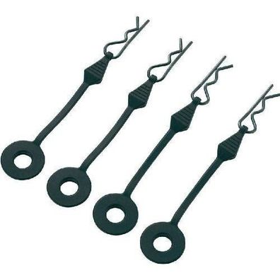 4900-0011 Ansmann | Splint Grip Pro mit Karosserieklammern (4 Stk.) | schwarz