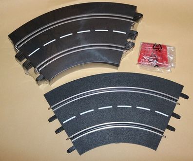 6 x 20571 Carrera Kurve 1/60° | aus Grundpackung | ohne OVP | 1:24
