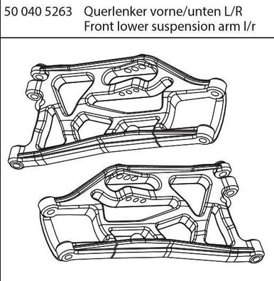 Carson 500405263 | Querlenker (2) | vorne/ unten | FY10 (404040)