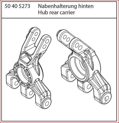 Carson 500405273 | Nabenhalterung hinten 409091