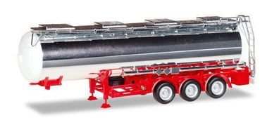Herpa 076456-002 | Chemiechromtankauflieger Feldbinder, 32m³ (rot) | 1:87