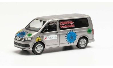 Herpa 096133 - VW T6 Bus - Corona Testmobil (Bayern/Hof). 1:87