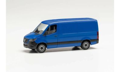 Herpa 096485 - Mercedes-Benz Sprinter ?18 Kasten Flachdach, ultramarinblau. 1:87