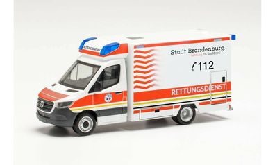 Herpa 096591 - Mercedes-Benz Sprinter ?18 Fahrtec RTW - Brandenburg. 1:87
