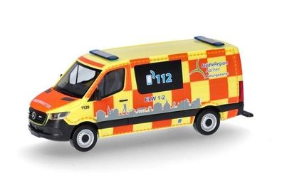 Herpa 097741 | MB Sprinter Flachdach Rettungsdienst Städte Region Aachen | 1:87