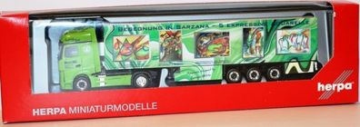 Herpa 304276 - MB Actros Gigaspace Kühlkoffer Sattelzug "Wirtz Art Truck". 1:87