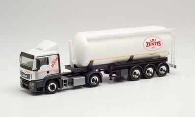 Herpa 312936 - MAN TGS LX Silo-Sattelzug - Zentis (NRW/Aachen). 1:87
