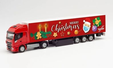 Herpa 313216 - Iveco Stralis NP Koffer-Sattelzug - 2. Advent 2020. 1:87