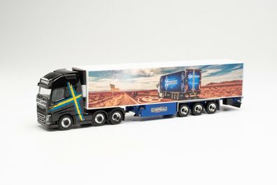 Herpa 314145 - Volvo FH Gl. XL 6×2 Kühlkoffer-Sattelzug - Hawthorns. 1:87