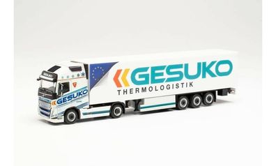 Herpa 314497 - Volvo FH Gl. XL 2020 Kühlkoffer-Sattelzug - GESUKO (Hessen) 1:87
