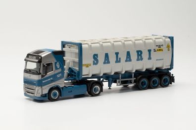 Herpa 314718 - Volvo FH Gl. 2020 30 ft. Bulkcontainer-Sattelzug "Salari?. 1:87