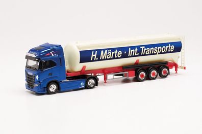 Herpa 314862 - Iveco S-Way Silo-Sattelzug - Märte (Hessen/ Dillenburg). 1:87