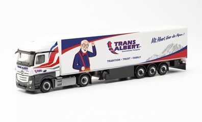 Herpa 314992| MB Actros Streamspace 2.5 Kühlkoffer-Sattelzug ?Transalbert?| 1:87
