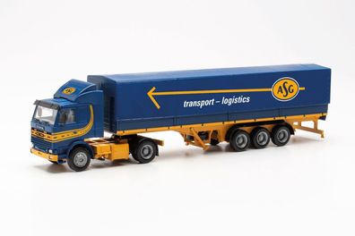 Herpa 315272 | Scania 142 Planen-Sattelzug | ASG | 1:87