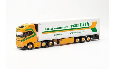 Herpa 315456 - Volvo FH Gl. XL 2020 6x2 Kühlkoffer-Sattelzug - Van Lith. 1:87