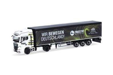 Herpa 317177 MAN TGX GM Schubboden-Sattelzug | Trucktat/Wir bewegen Deutschland