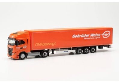 Herpa 317344 | Iveco S-Way LNG Koffer-Sattelzug 15m | Gebrüder Weiss | 1:87
