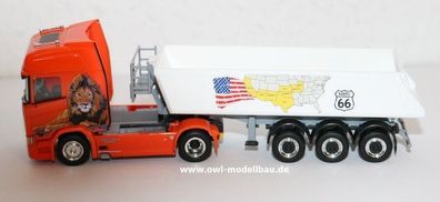 Herpa 940641 - Scania CR 20 HD Kipp-Sattelzug - Angelo Raetzo (CH) . 1:87