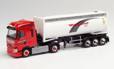 Herpa 940918 - Renault T 30 ft Drucksilocontainer-Sattelzug "Amelung". 1:87