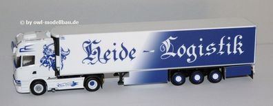 Herpa 944618 - Scania R `13 TL Kühlkoffer-Sattelzug - Heide Logistik (blau) 1:87