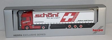 Herpa 945172 | Renault T facelift | Gardinenplanen-Sattelzug | Schöni National