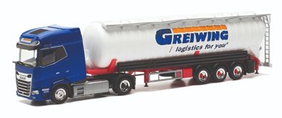 Herpa 954709 | DAF XG+ Saugsilo-Sattelzug | Greiwing | 1:87