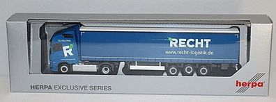 Herpa 954891 | Volvo FH Gl 2020 | Gardinenplanen-Sattelzug | Recht Logistik
