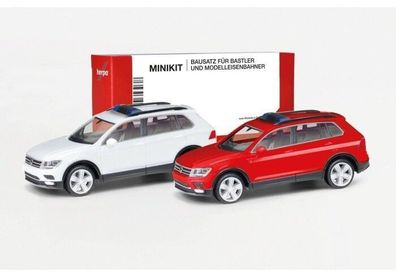 Herpa MiniKit 013109-002 | VW Tiguan mit Warnbalken (2er Set) | 1:87