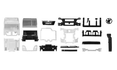 Herpa TS 083904 - Fahrerhaus MAN TGX XLX Euro 6 mit WLB & Dachspoiler. 1:87