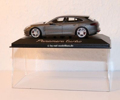 Minichamps WAP0207610H - Porsche Panamera Turbo - 2017 - grau metallic. 1:43