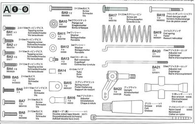 Tamiya 9400800 | Beschlagbeutel A | Rising Fighter (58416)