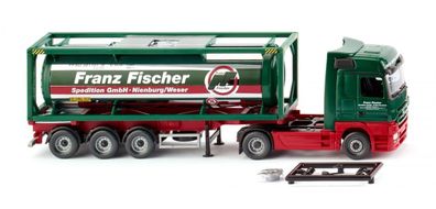 Wiking 053603 - MB Tankcontainersattelzug - Franz Fischer Spedition. 1:87