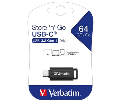 Verbatim USB 3.2 Stick 64GB, Retractable