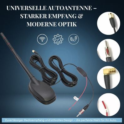 Multifunktionsantenne mit GPS+FM/AM+DAB-Autoradio-Verstärker