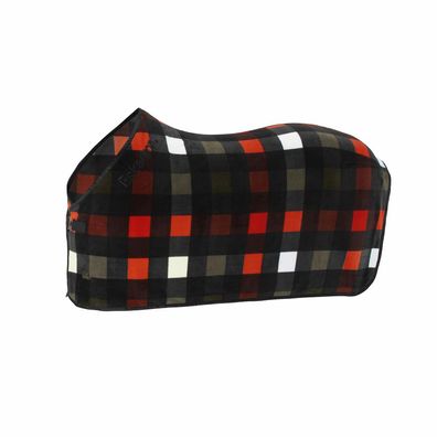 Eskadron Abschwitzdecke FLEECE CHECK black-whtite-deep green-poppy red Dynamic 25 H/W